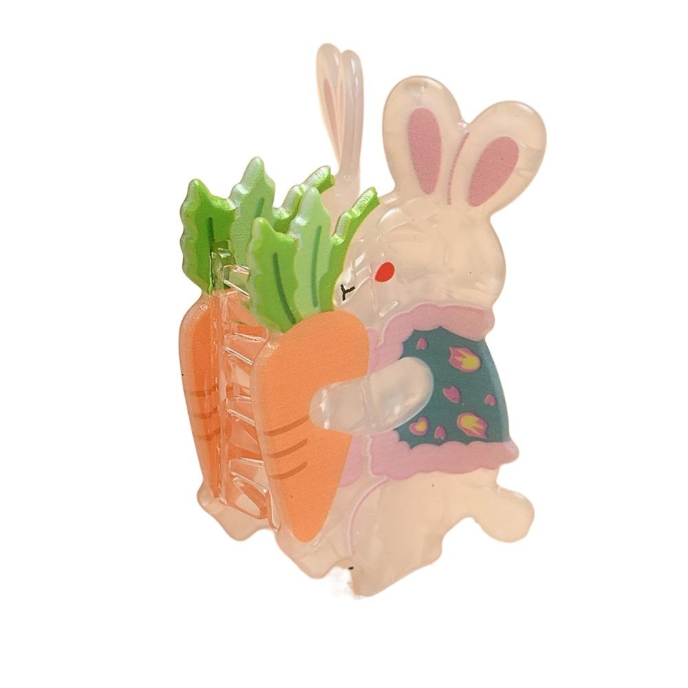 Penguin Cartoon Hair Claw Animals Acrylic Shark Clip Personalized Cute Rabbit Hair Grab  Streetwear