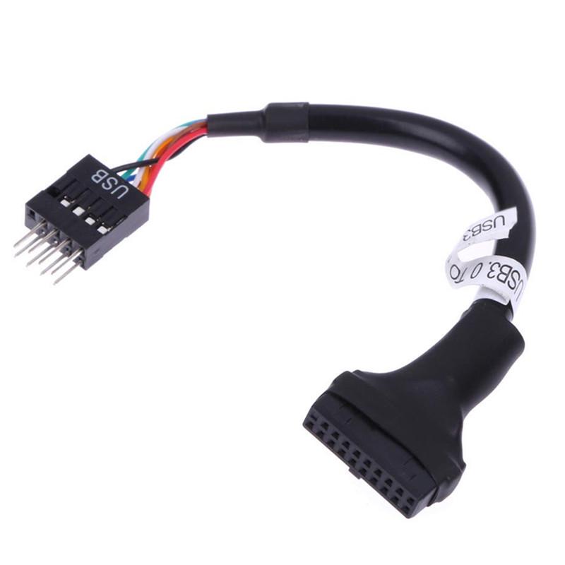 Usb 3.0 20-Pin Male To Usb 2.0 9-Pin Motherboard Header Female Adapter Cable