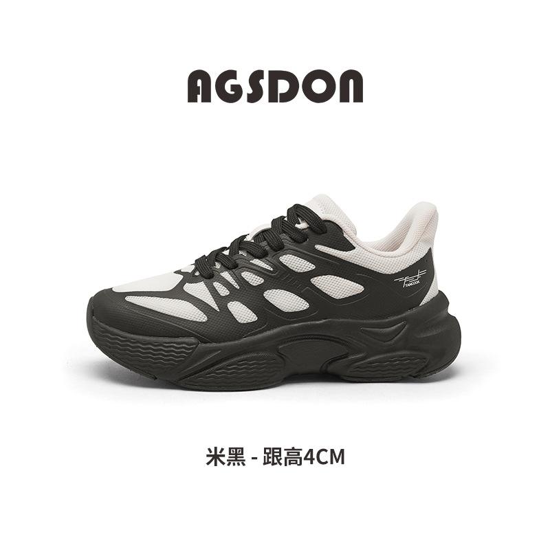 Augustine Platform Dad Shoes Women's 2025 New Summer Casual Lightweight Running Shoes Student Mesh Sports Shoes
