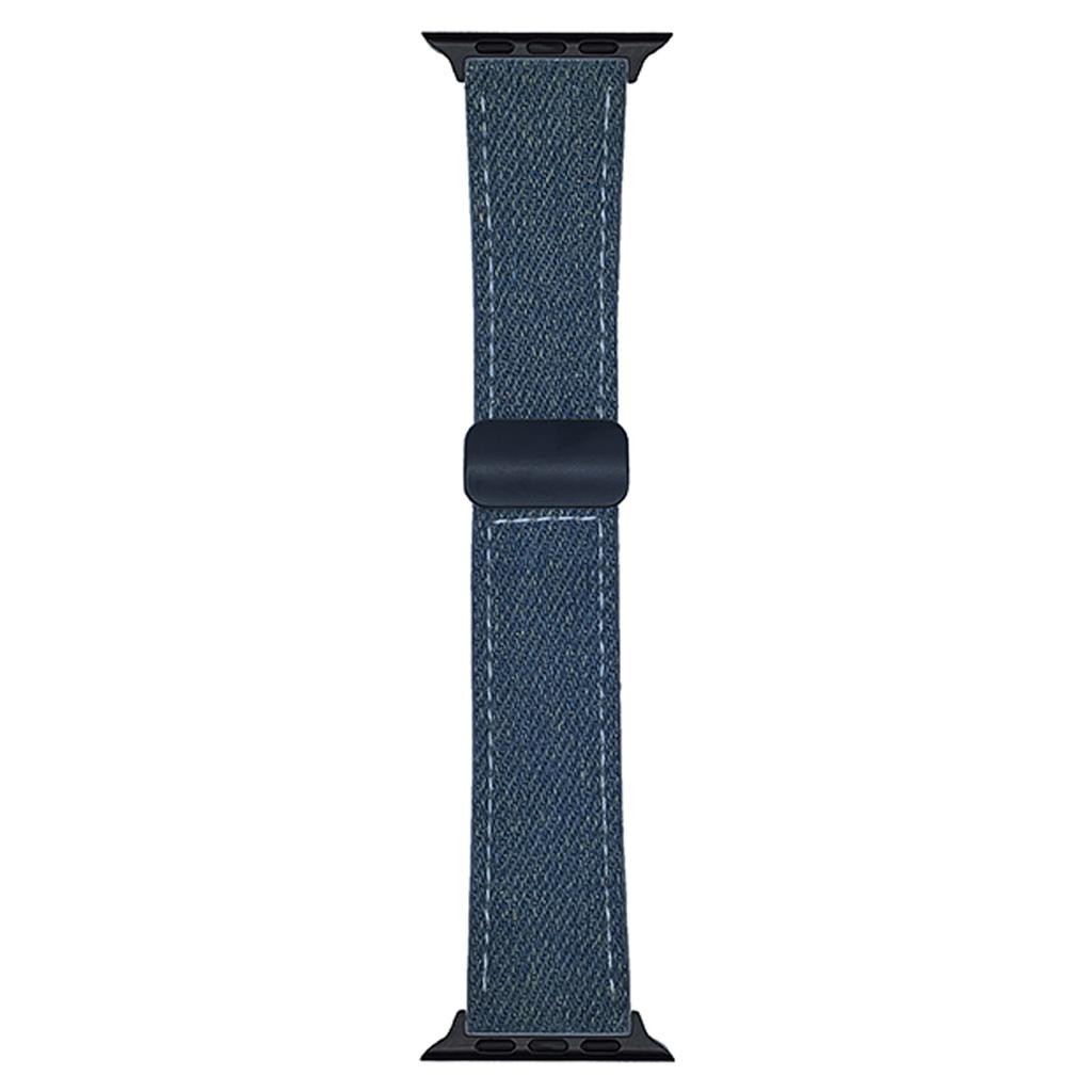 Watch Band For Apple Watch Series 10 Ultra 9 8 7 SE 6 5 4 3 2 1 46mm 49mm 45mm 44mm 42mm Magnetic Buckle Leather Nylon Wrist Strap