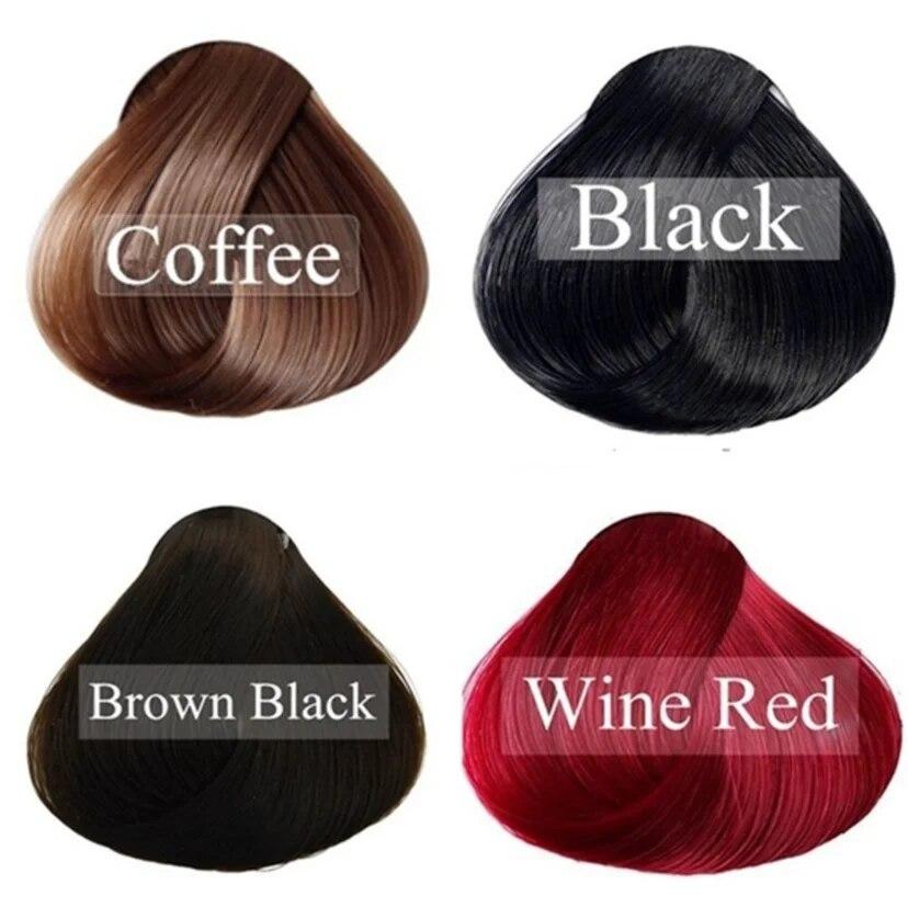 5 шт. Модная мягкая формула 5 минут мгновенная краска для волос экстракты имбиря седые волосы в черные волосы шампунь прост в использовании уход за волосами