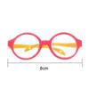 Plastic Transparent Plastic Glasses Transparent Colorful Doll Glasses  Children Toy