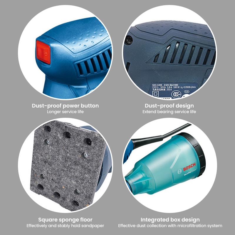 Bosch Профессиональный электрический шлифовальный станок GSS 1400A Орбитальная шлифовальная машина GSS 1400A