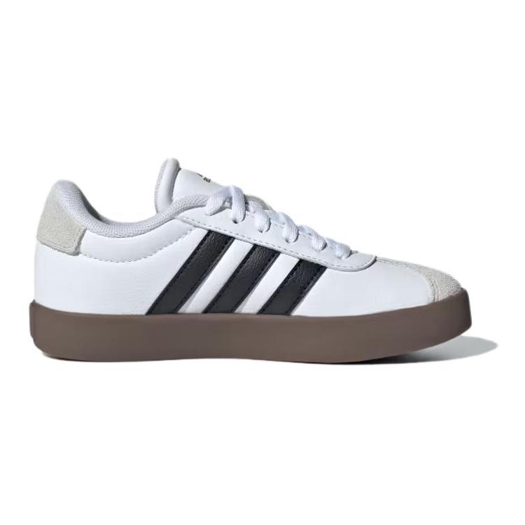adidas Детские кроссовки VL Court 3.0 K White Black Gum Cloud-White Core-Black Grey-One ID9062