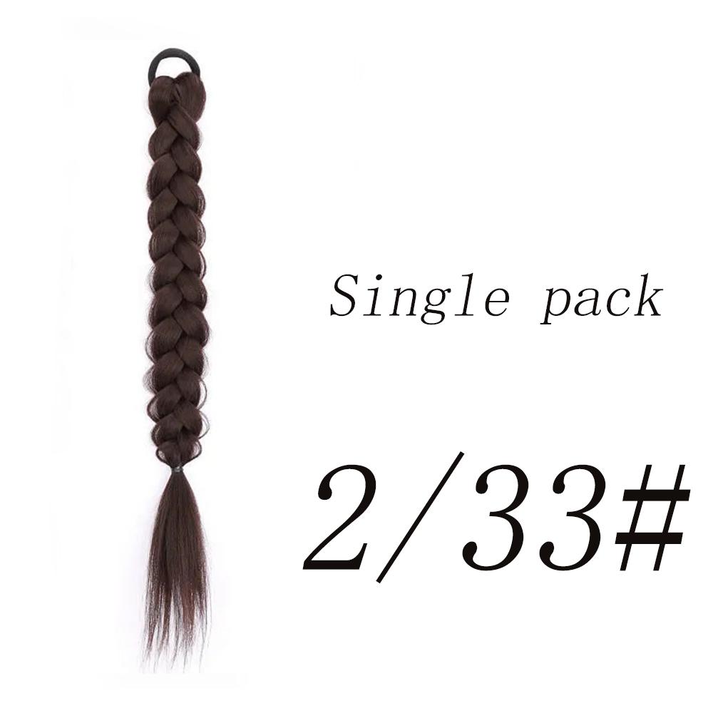 Bybrana Sweet Boxer Braid Twist Одинарный черный коричневый парик из синтетического волокна