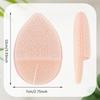 1/3/5 Pcs Face Wash Puff, Glove Type, Water Drop Shape, Reusable, Suitable For Daily Cleaning, Makeup Removal, Exfoliation, Pink