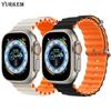 YurKem Smart Watch Ultra 8 Men Women Wireless Charging Smartwatch Bluetooth Calls Heart Rate Waterproof For IOS Android Phone