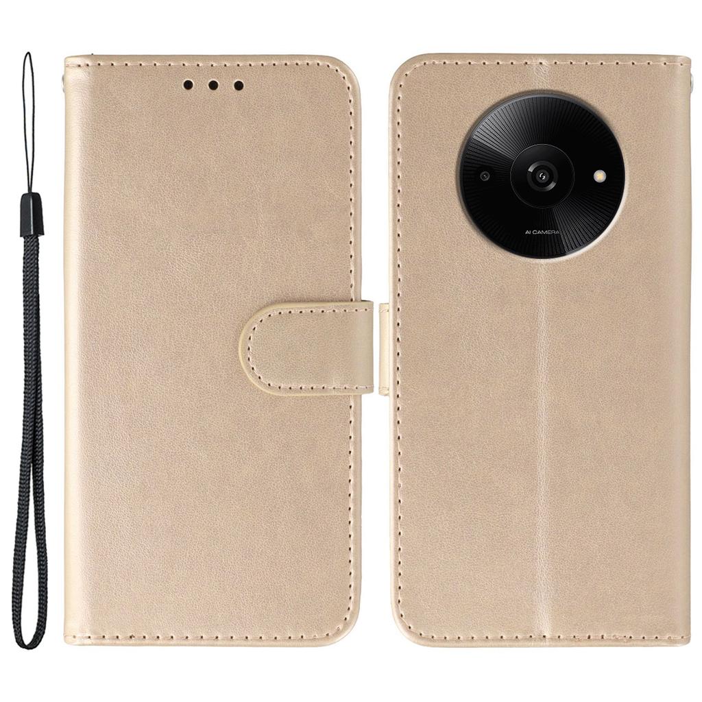 Чехлы для Xiaomi Poco C61 4G/Redmi A3 4G/A3x 4G PU кожаный откидной кошелек чехол для телефона со шнурком