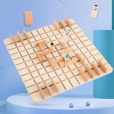 Детская настольная игра на логическое мышление Шахматы, Обучающие пошаговые шахматы Деревянные игрушки