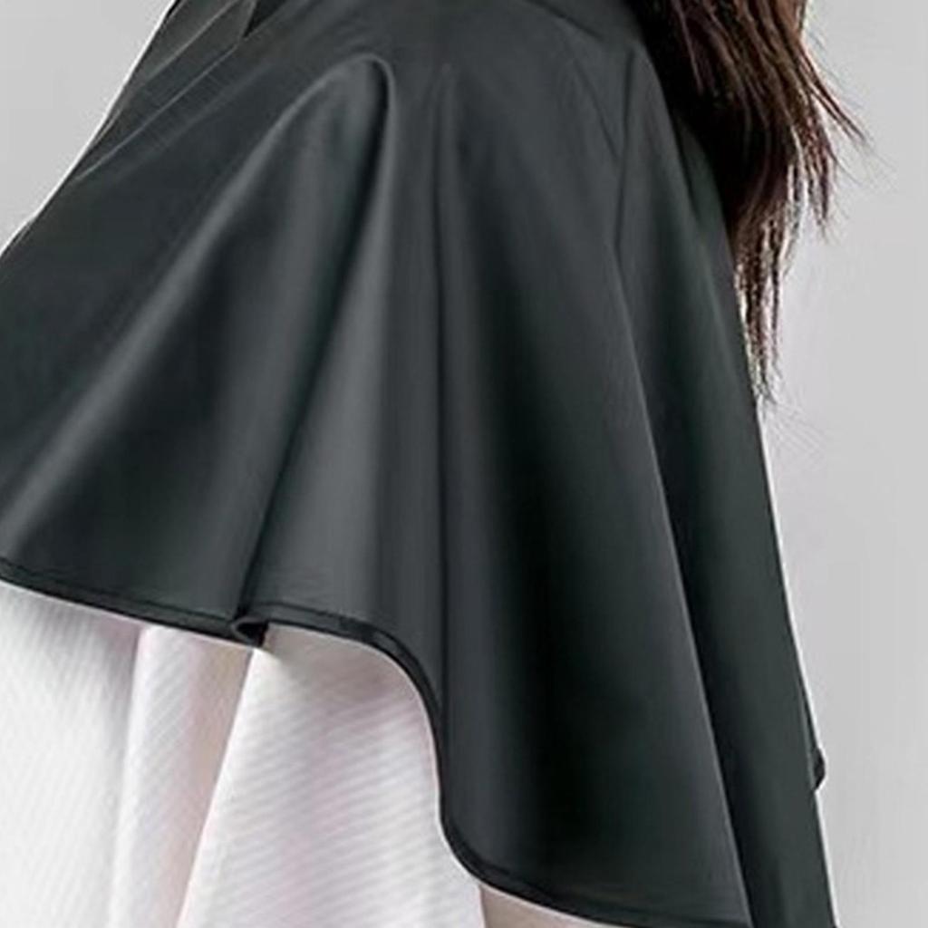 Парикмахерский пеньюар для стрижки волос, фартук для парикмахера, накидка для стрижки волос, накидка для парикмахерской, пеньюар для переодевания, черная парикмахерская накидка