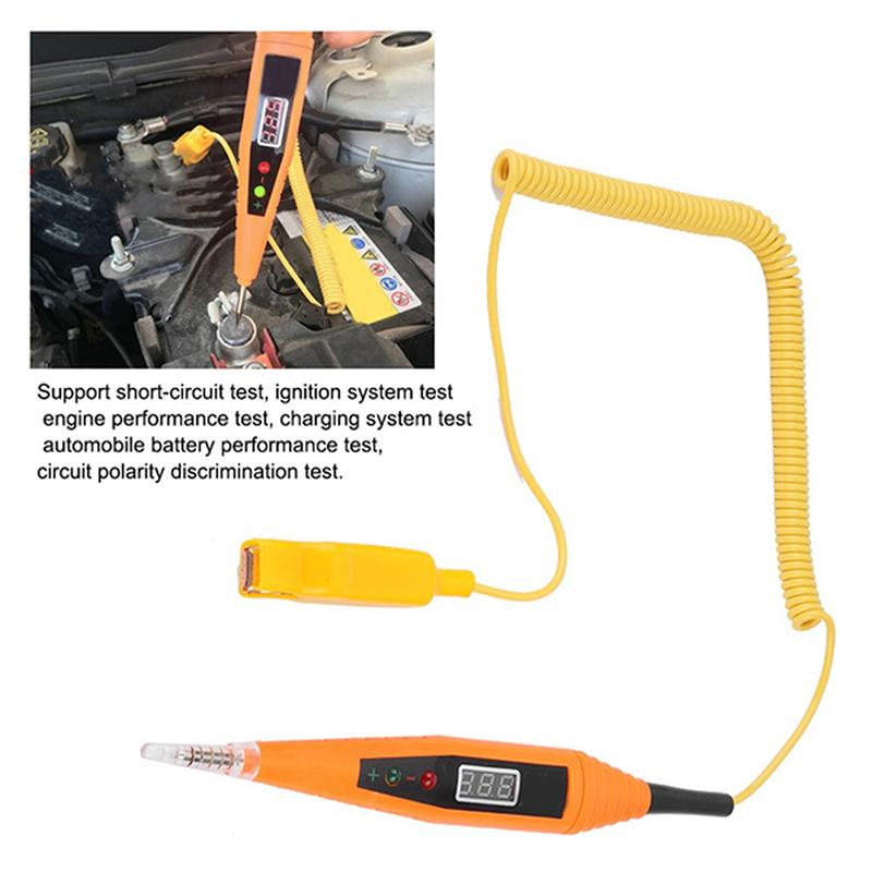 Ручка для проверки зажигания автомобиля. Ручка для проверки цифрового дисплея. Электрический диагностический инструмент.