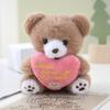 Милый плюшевый мишка, держащий сердце LOVE, Брелок-подвеска, Украшение для рюкзака