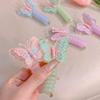 Embroidered Butterfly Hair Ring Elastic Butterfly Ponytail Holder Telephone Line Hair Rope  Daily