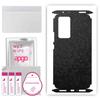 apgo Protective Skin Sticker for the Back+sides Compatible with Xiaomi 12 Pro, Full Wrap Film, Foil, Vinyl - Pattern Black Honeycomb