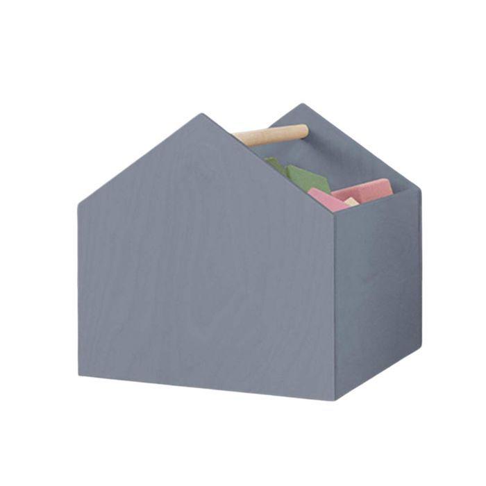Boîte de rangement HOUSE gris