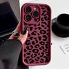 Черный Чехол с Леопардовым Принтом из ТПУ для IPhone 16 Pro Max 15 14 Plus 13 12 11 Pro Max Ударопрочный Мягкий Силиконовый Задний Чехол для Телефона Funda