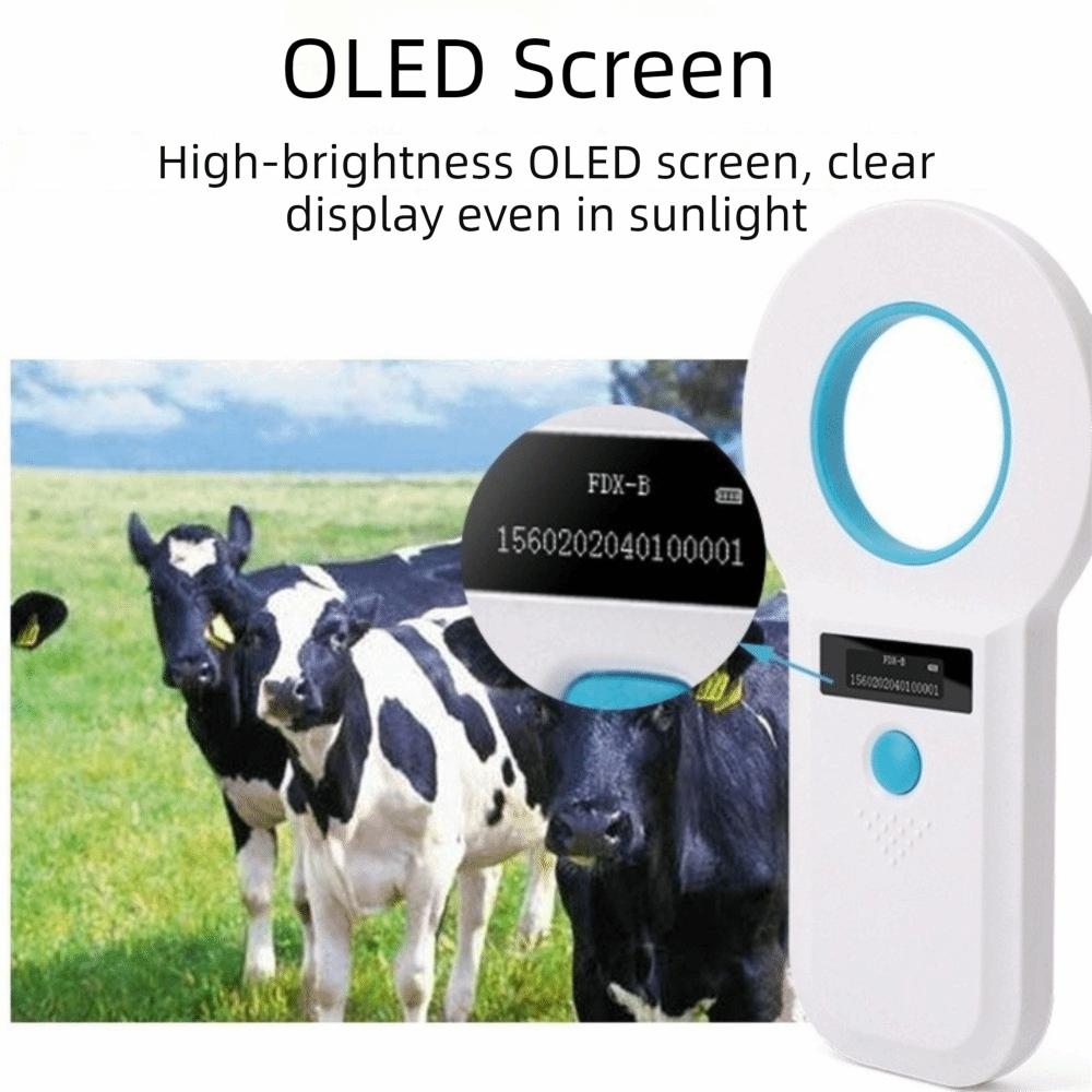 Handheld Animal RFID Reader Portable Pet Chip Scanner Animal Tag Reader Pet Identification
