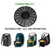 Сменная сковорода для гриля для аэрофритюрницы, 6/7/8'' Аксессуары для аэрофритюрниц с антипригарным покрытием