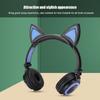 CL107 Cat Ear Foldable Music   USB Headphone Earphone with LED Light for PC Mobile Phone