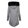 Women's Fashion Cotton-padded Coat Lamb Wool Cotton-padded Coat With Fleece Hooded Coat
