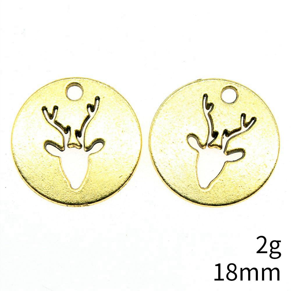 NewArrivals Charms For Jewelry Deer Christmas Day Charms Pendant Audience Bracelet Pendant