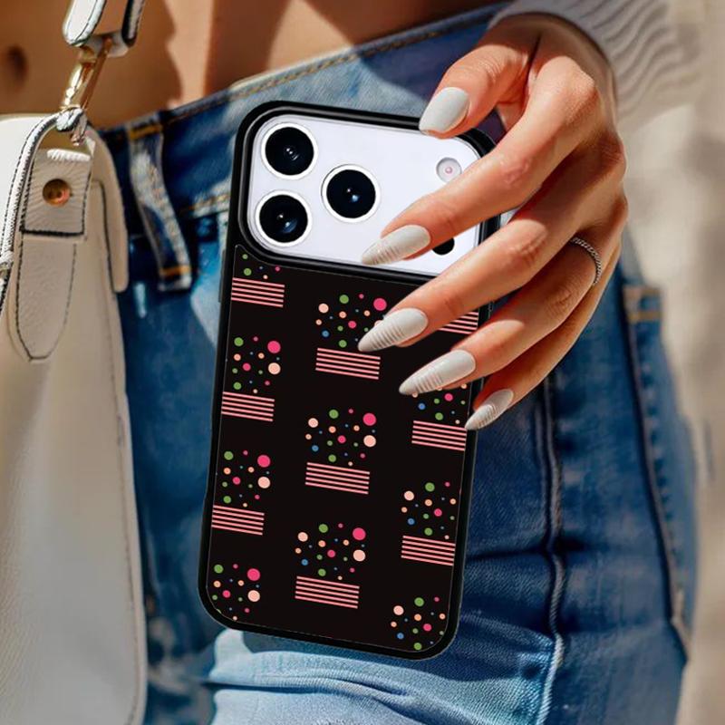 Чехол для телефона с принтом в горошек, полоски, абстрактное искусство для iPhone 17 Air 14 15 13 12 Max, чехол для Apple 16e 11 Pro Max Plus Coque