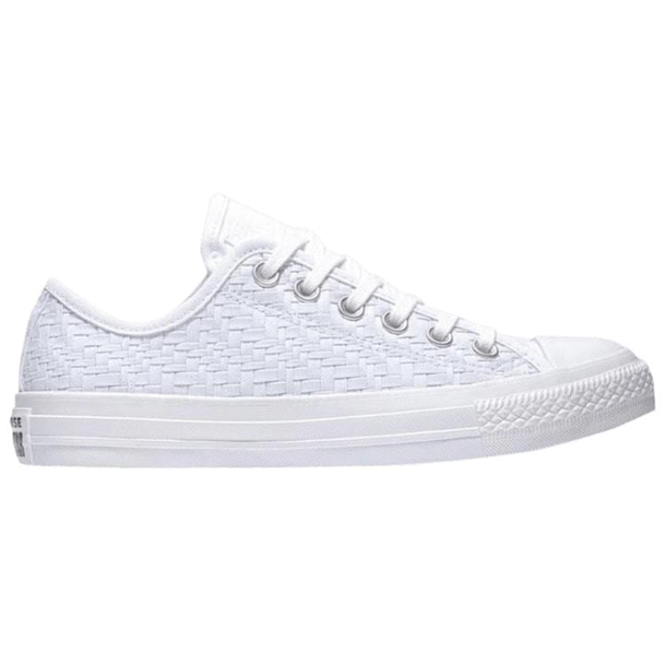 Converse Кеды Chuck Taylor All Star Низкие, Скользкие, Износостойкие, Для скейтбординга, Унисекс, Белые 564354C