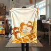 1 шт. Фланелевое одеяло с принтом «Похититель хлеба», Высококачественное, Для всех сезонов, Декор для дома, Тепло и уют, Идеально для рождественских подарков