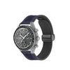 Classic 20mm Silicone Leather Watch Strap for Omega X Swatch Common MoonSwatch Saturn Moon Series Constellations Men Women Quick Release