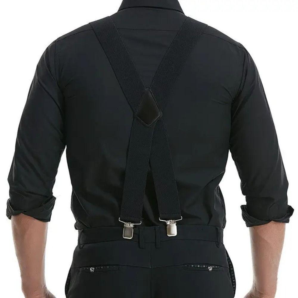 Widen Men Suspenders Adjustable Suspenders Straps Fashion Trouser Braces  Adult