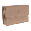 AP3882_B16247_NW781 Tri-fold Wallet Beige Calfskin Women