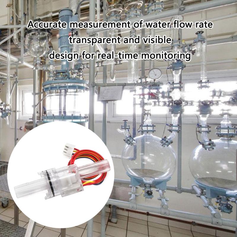 Versatile Small  Water Flows Meter ABS Fluid Flows Meter with Hall Sensoring Perfect for Industrial Equipment Maintenance