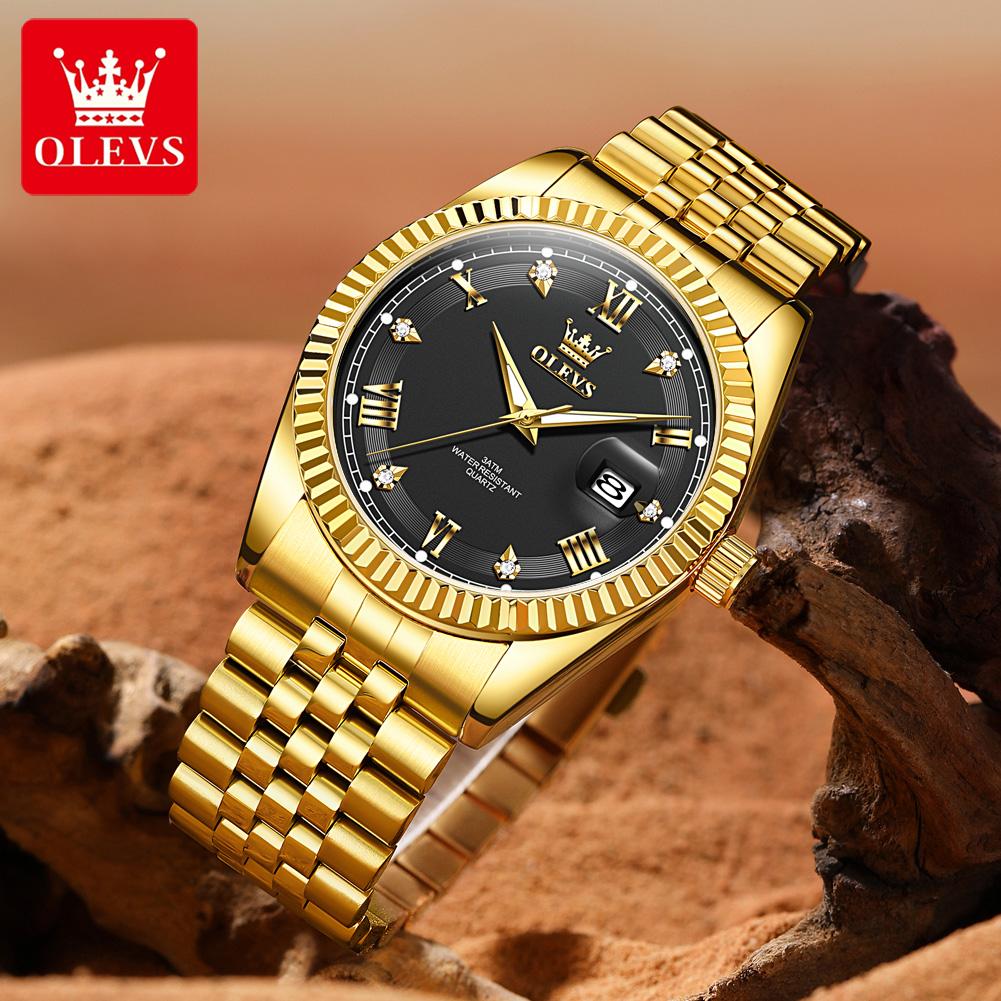 OLEVS New 5680 Men Watch Luxury Brand Watch Luminous Waterproof Watch Original Business Men Quartz Watch Gift Montre Homme