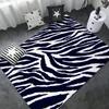 Черно-белый принт зебры напольный коврик в стиле ИНС мягкий коврик для пола в спальне для дома коврик для прачечной противоскользящие прикроватные коврики