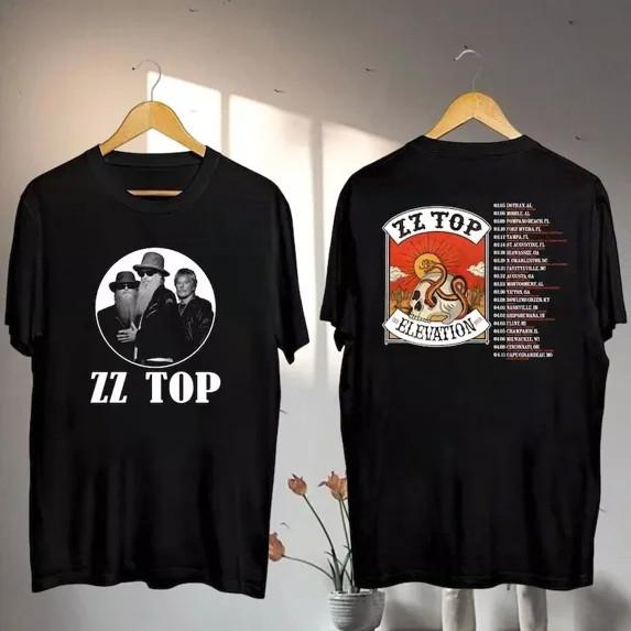 ZZ Top The Elevation Tour 2026 Unisex T-Shirt Heavy Cotton All Size