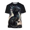 3D Cool Dragon Printed T Shirt Children Fashion Streetwear Tee Shirts For Men Unisex Harajuku Short Sleeves Cute Clothes Top