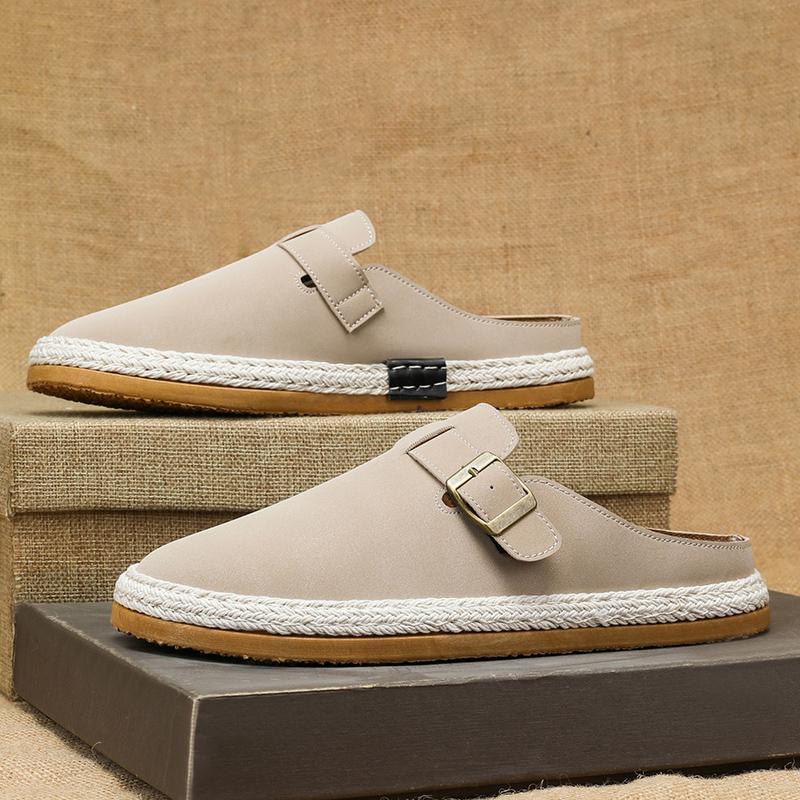 Мужские тапочки Повседневная уличная летняя обувь Дышащие кроссовки для ходьбы, пеших прогулок, шлепанцы Роскошные домашние дизайнерские лоферы