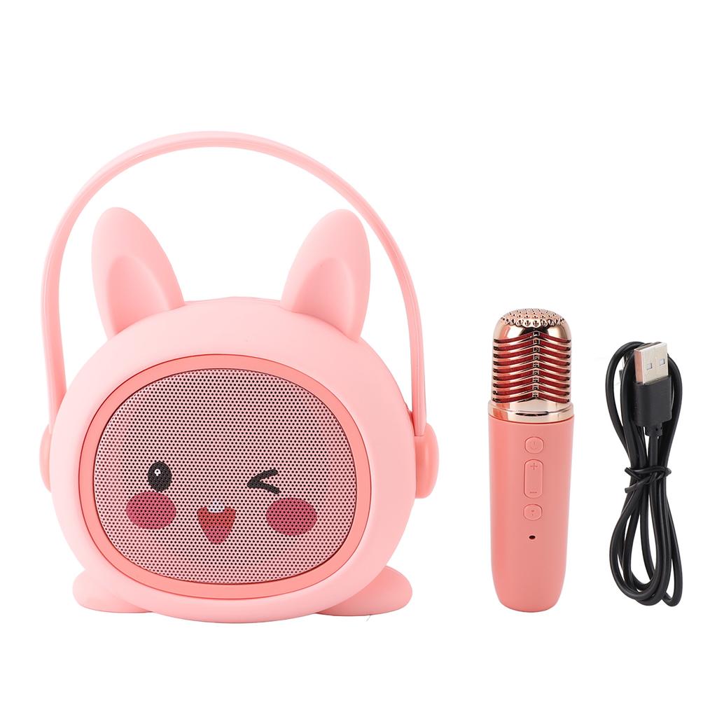 Детский микрофон, набор динамиков, портативная караоке-машина на батарейках, мультяшная поющая игрушка для девочек