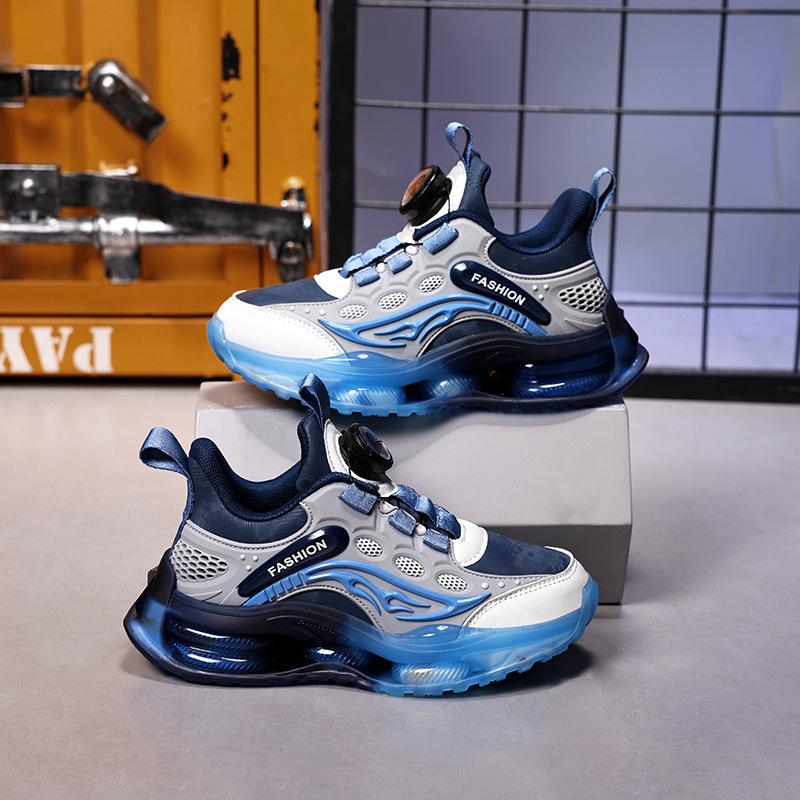 Boys' Sports Shoes Medium and Older Children's 2025 New Girls' Shoes Children's Basketball Shoes Breathable Non-slip Student Shoes