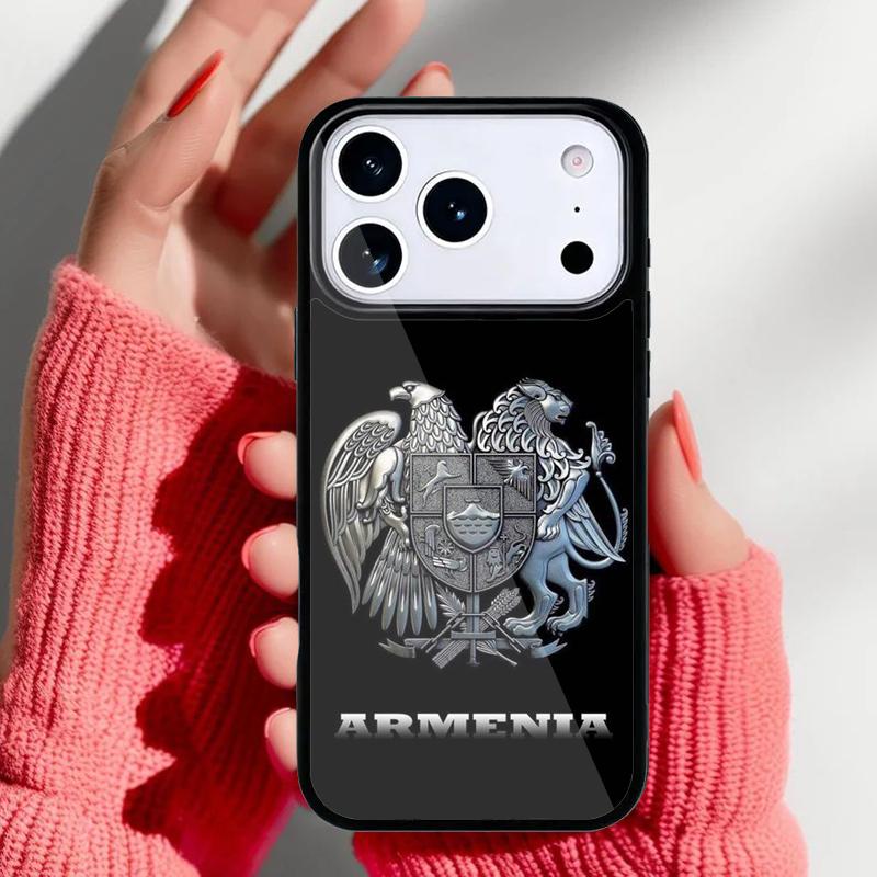 Чехол для телефона с флагом Армении и армянами для iPhone 17 16 15 14 13 Pro Max Задняя крышка для 12 11 Pro Coque