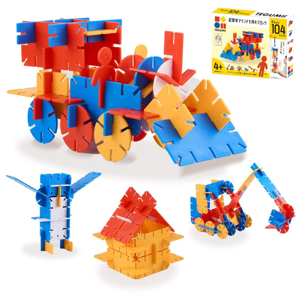 That Foster TEGUMII Blocks Educational Toys Present Set 104 [Toys Creativity] Children's (Basic Pieces)