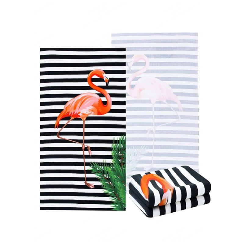 Custom Printed Microfiber Beach Towel Quick Dry Sports Swimming Pool Outdoor Travel Yoga Gym Sun Protection Double Sided Plush Bath