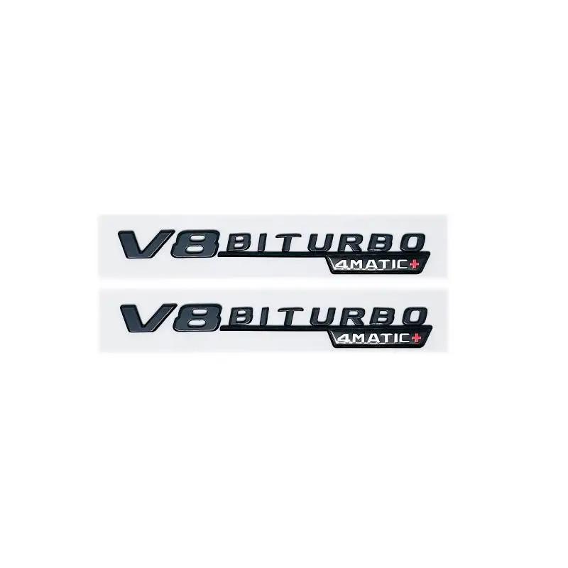 3D ABS Emblem for Mercedes Benz W222/W223 - S63/S65 V12 Biturbo/V8 Biturbo 4matic+ Fender & Trunk Logo Sticker AF1