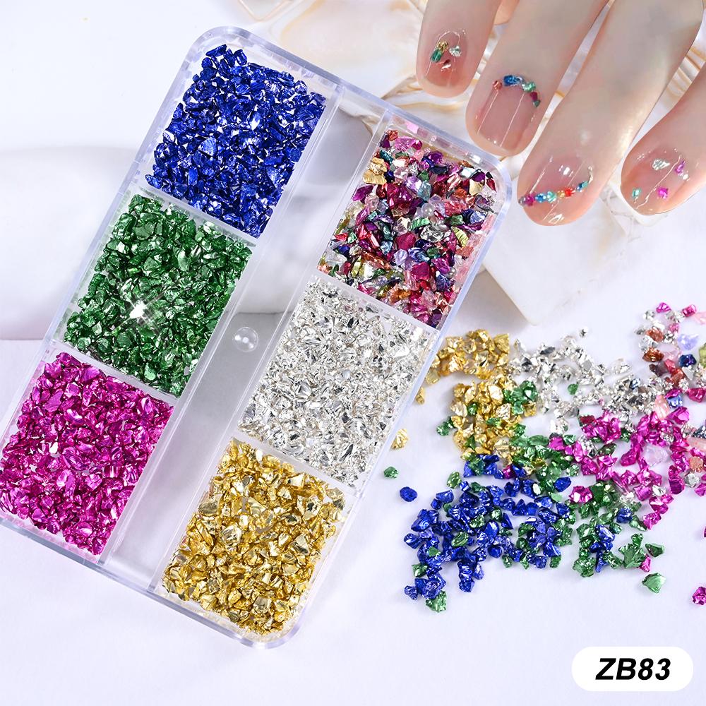 1Box Metal Rivets Alloy Studs Nail Charms Summer Ocean Gold Starfish Shell Star Conch Beads Nail Art Decorations Accessories&ZB
