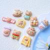 10pcs Mixed Style, Cute Cartoon Bear Series Design Resin Patch, With Free Glue Personalized Fridge Magnet Refrigerator