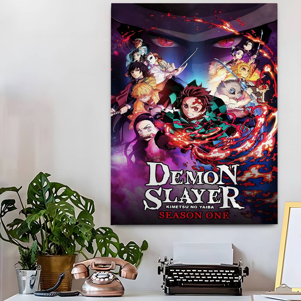 Japanese Anime Demon Slayer Cartoon Tapestry Hippie Flower Wall Carpets Dorm Decor Art Home Decor