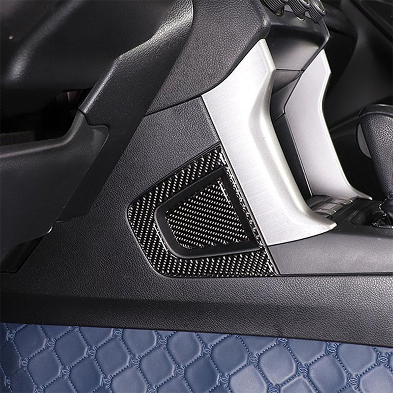 For Subaru Forester 2013-2018 Soft Carbon Fiber Car Center Console Side Groove Panel Cover Trim Sticker Car