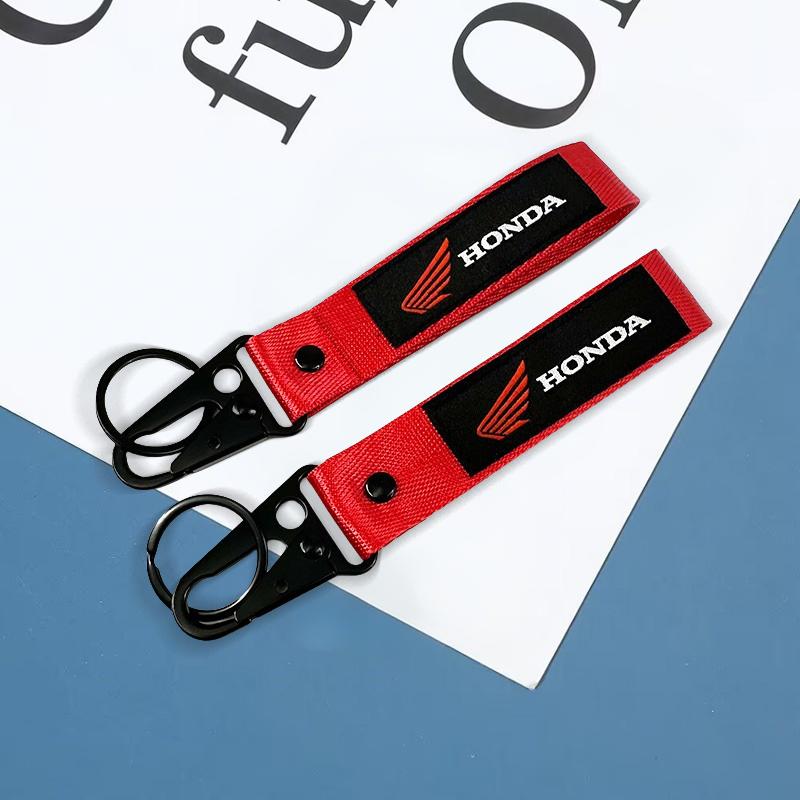 CPN1 1pcs Motorcycle KeyRing Ribbon Lanyard KeyChain Key Holder For Honda CBR 125R 954 600 650F 650R 1100XX 1000F CBR 600RR 1000RR