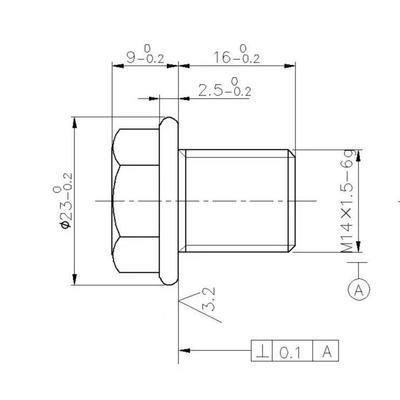 Магнитный болт сливной пробки M14x1.5 для Honda, Volkswagen, Kia, Hyundai