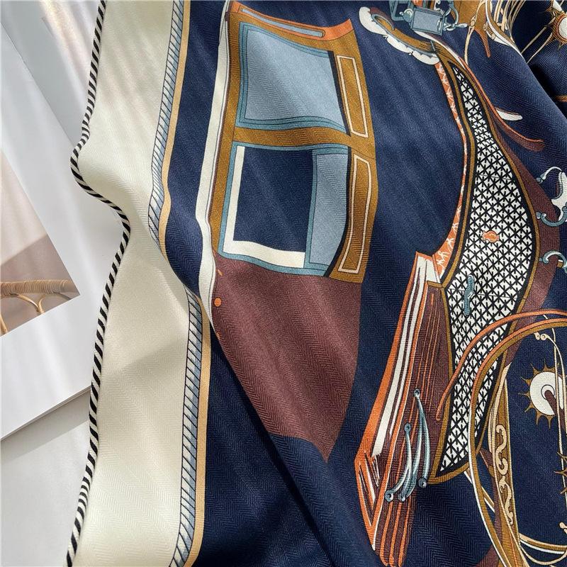 Роскошный шелковый шерстяной шарф Mulberry, треугольный шарф, офисный женский шарф-повязка для волос, женский шарф-шаль